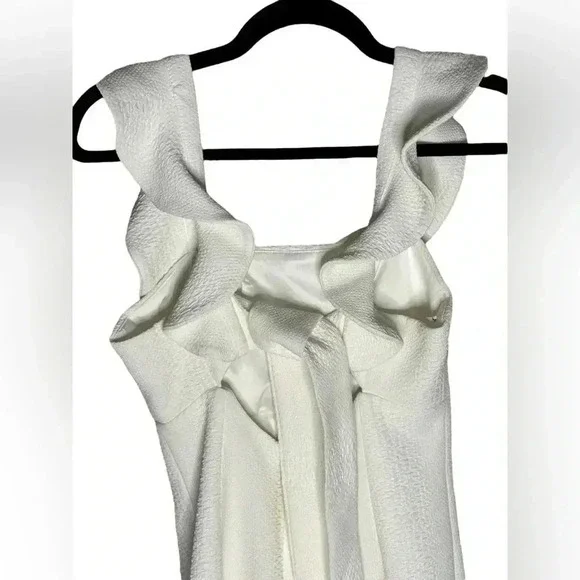 Bardot Ashley Frill Cocktail Dress Ivory Size US 4 - Picture 6 of 8